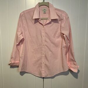 Brooks Brothers 346 Women’s Cotton No Iron Button Up Fitted Shirt 8 French Cuff